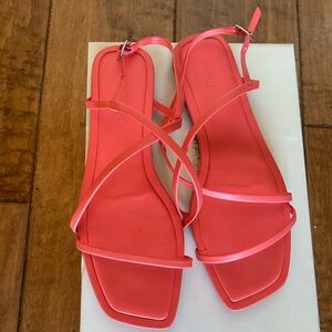 Banana Republic Factory Coral Strappy Sandals
